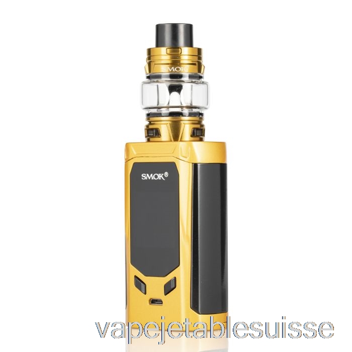 Vape Suisse Smok R-kiss 200w & Tfv8 Baby V2 Kit De Démarrage Or